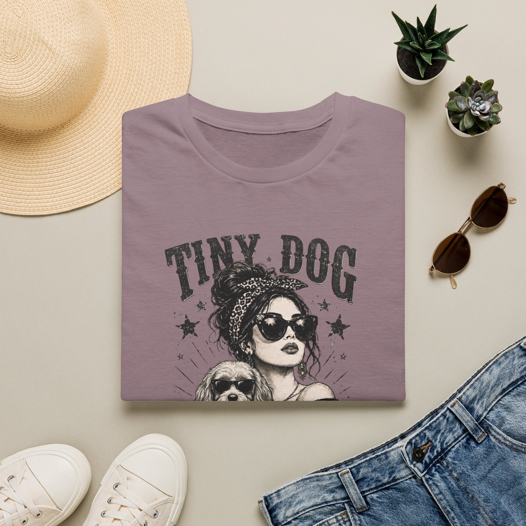 Cavapoo - Tiny Dog Mafia T-Shirt (Cavalier King Charles Spaniel & Poodle)