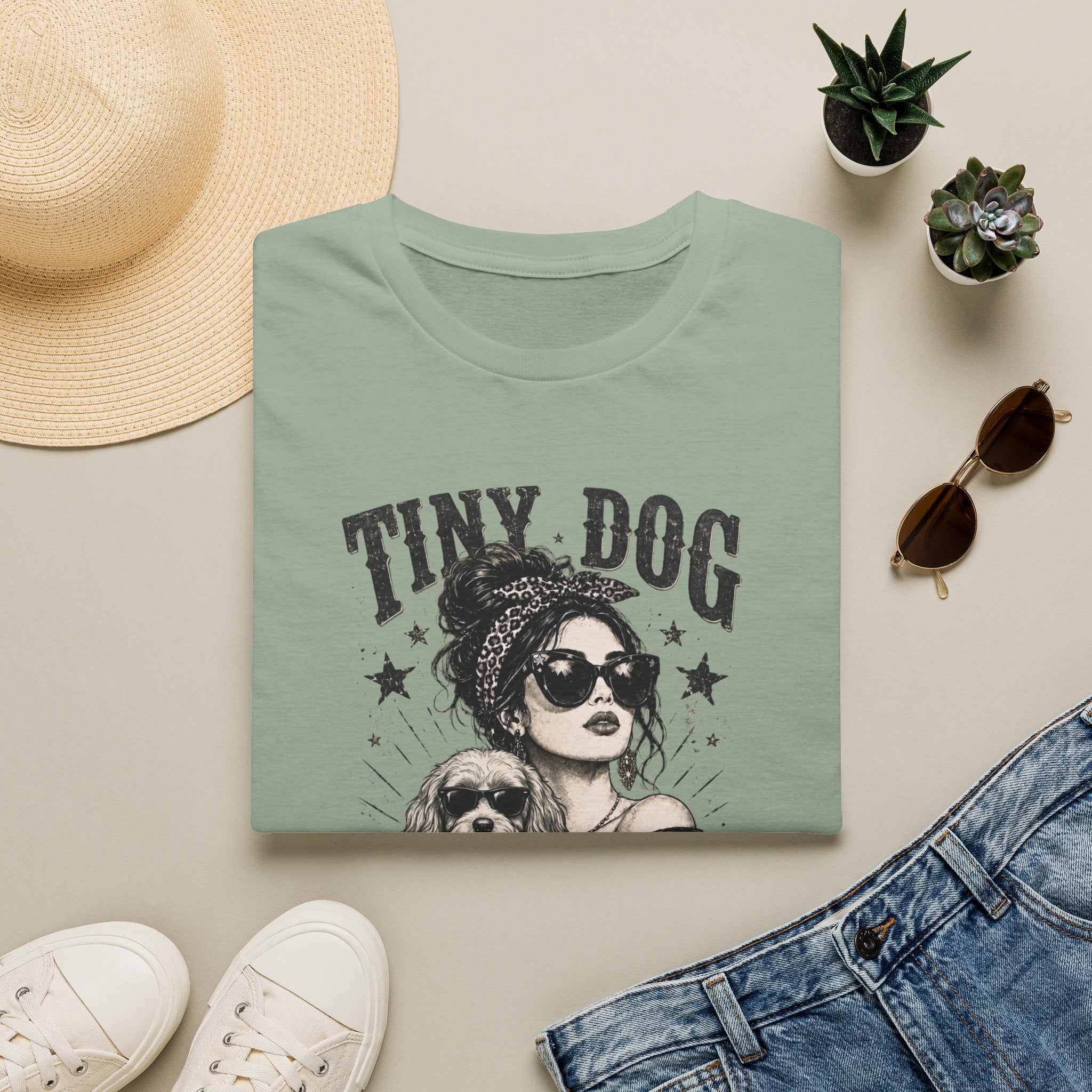 Cavapoo - Tiny Dog Mafia T-Shirt (Cavalier King Charles Spaniel & Poodle)