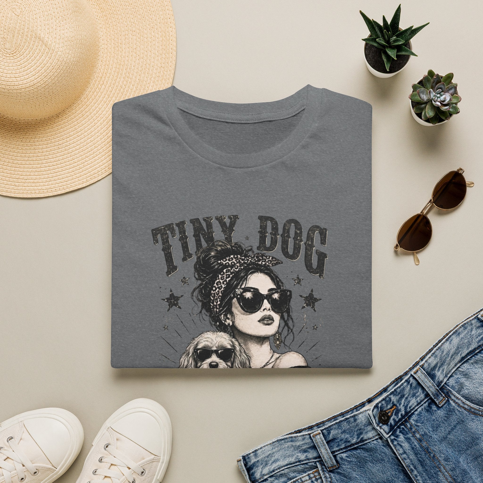 Cavapoo - Tiny Dog Mafia T-Shirt (Cavalier King Charles Spaniel & Poodle)