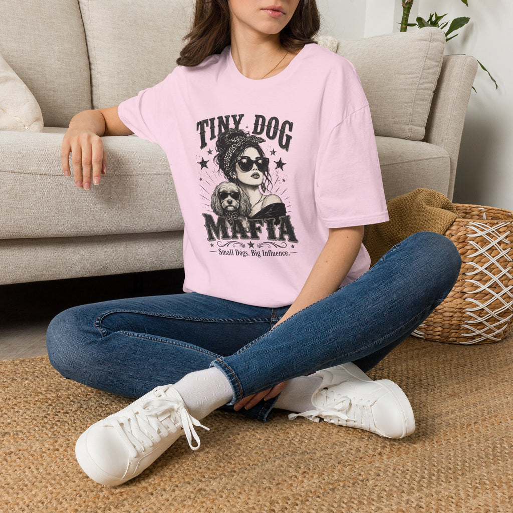 Cavapoo - Tiny Dog Mafia T-Shirt (Cavalier King Charles Spaniel & Poodle)