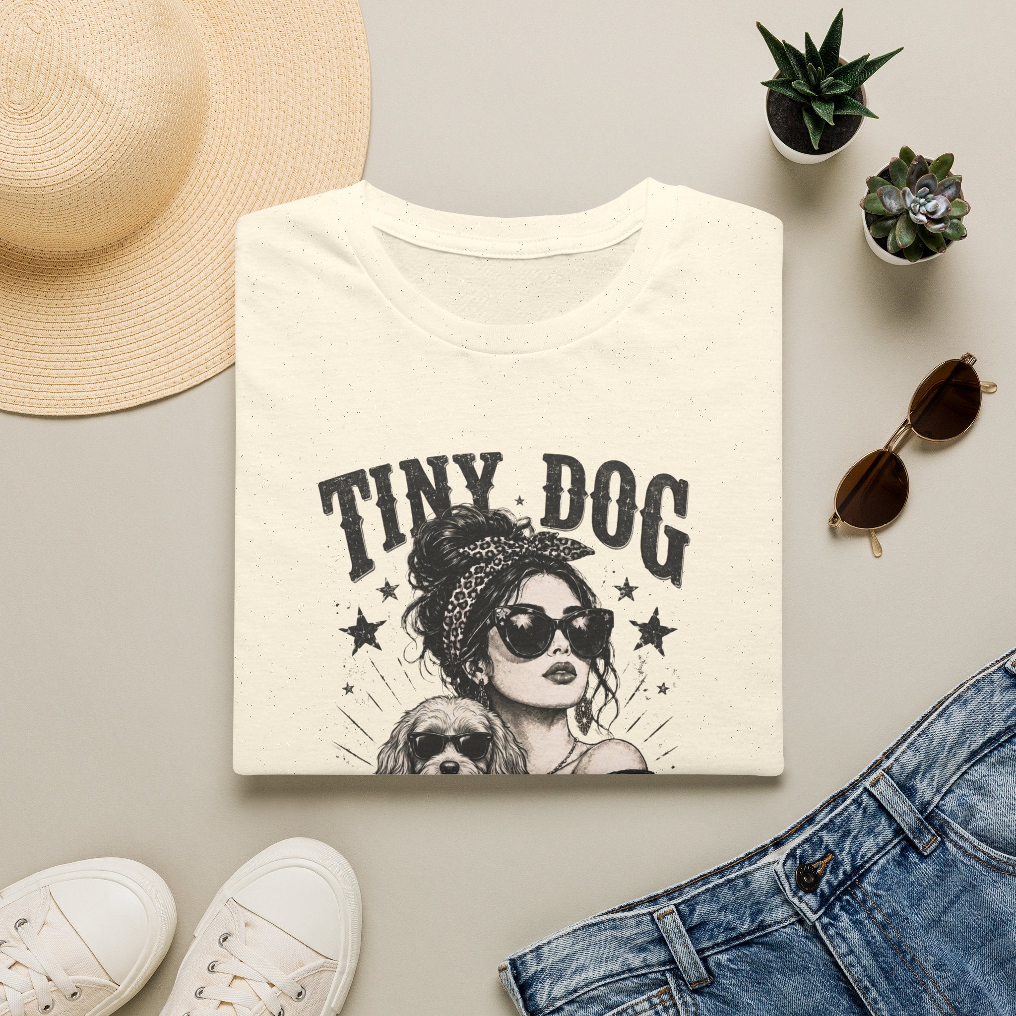 Cavapoo - Tiny Dog Mafia T-Shirt (Cavalier King Charles Spaniel & Poodle)