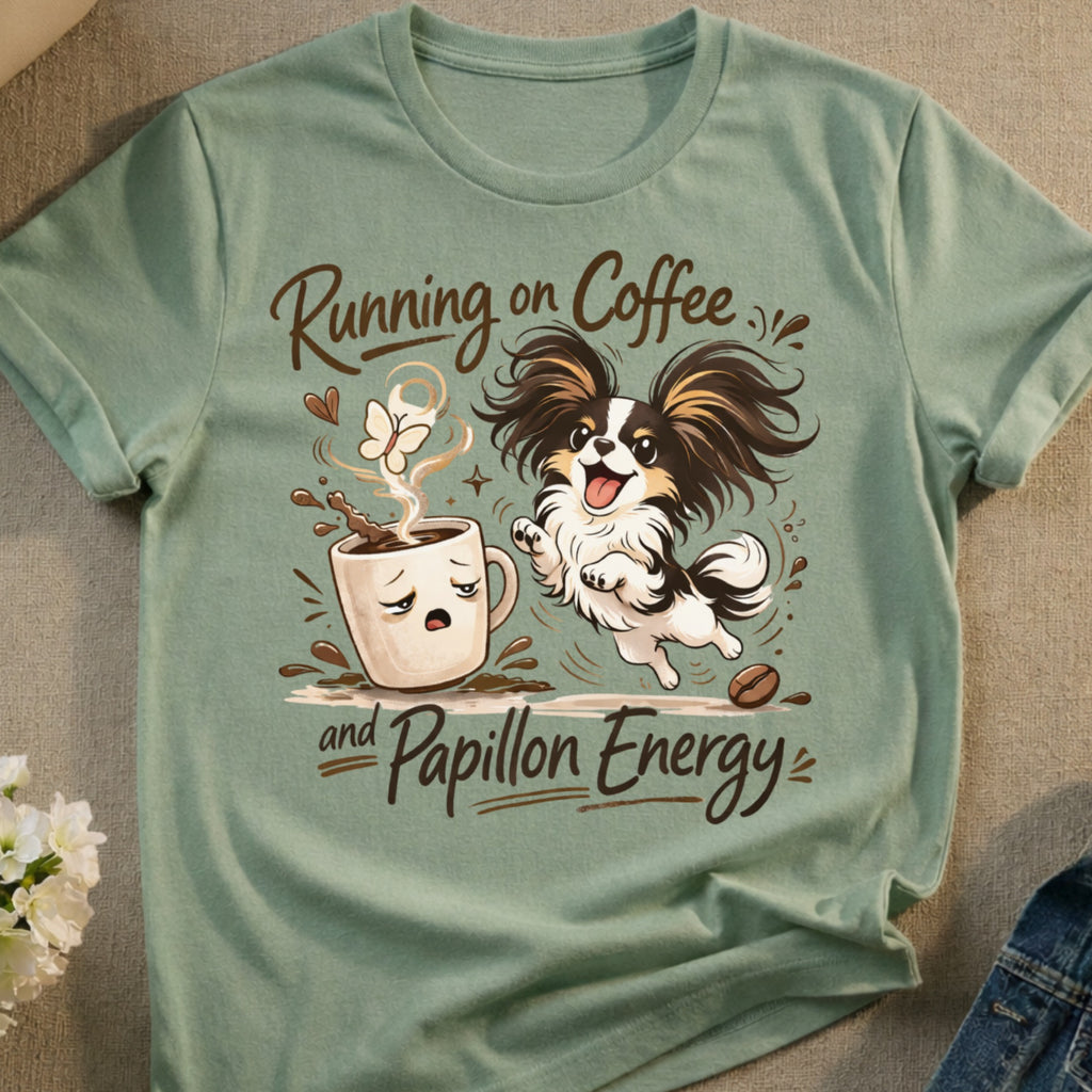 Running on Coffee and Papillon Energy Funny product type