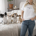 I'm Sweet But I Bite Slogan T-shirt for Dog Lovers