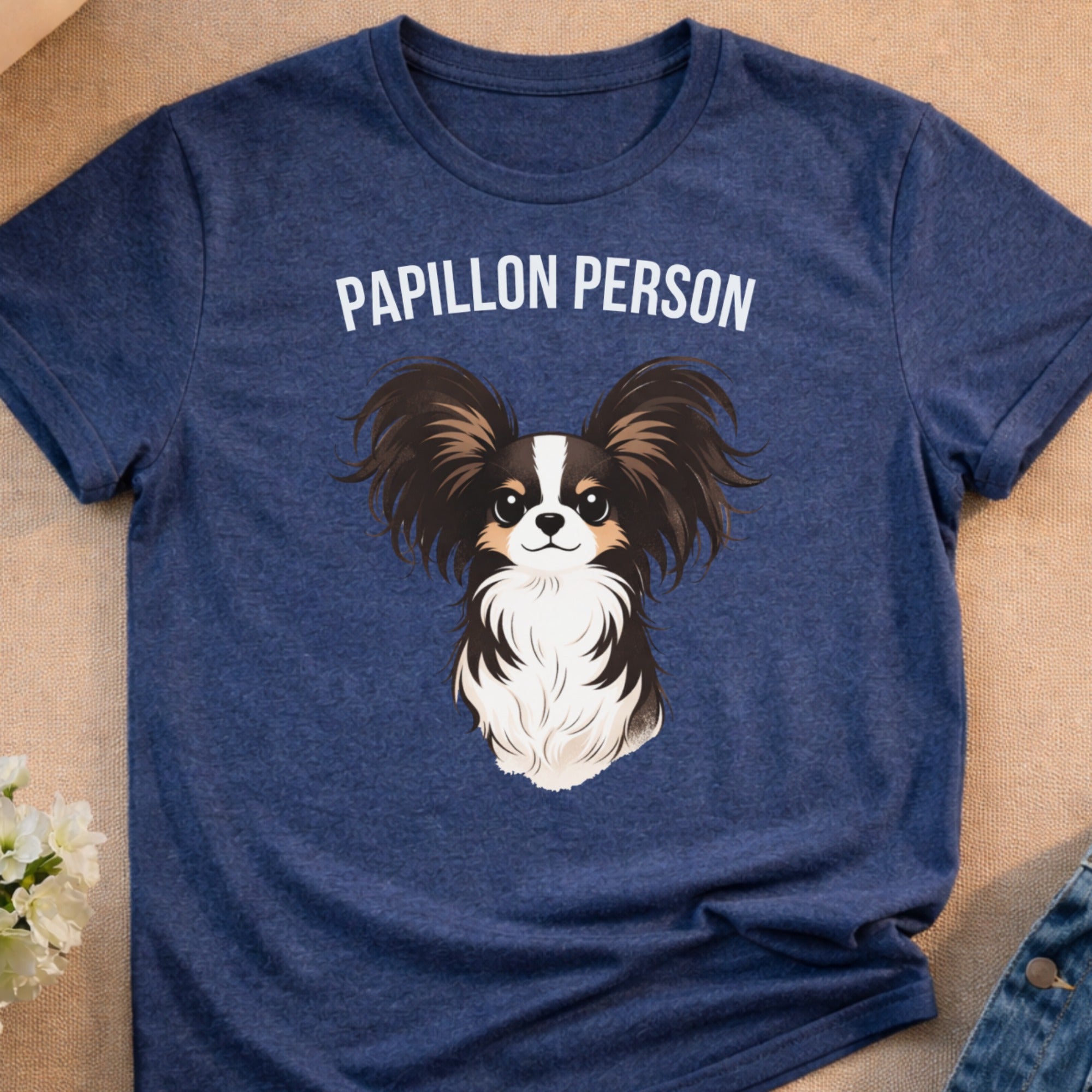 PAPILLON PERSON dog breed illustration shirt product type