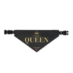 👑  The Queen – Tiny Dog Mafia™ Identity Bandana | Clip-On Pet Bandana