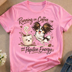 Running on Coffee and Papillon Energy Funny Dog product type