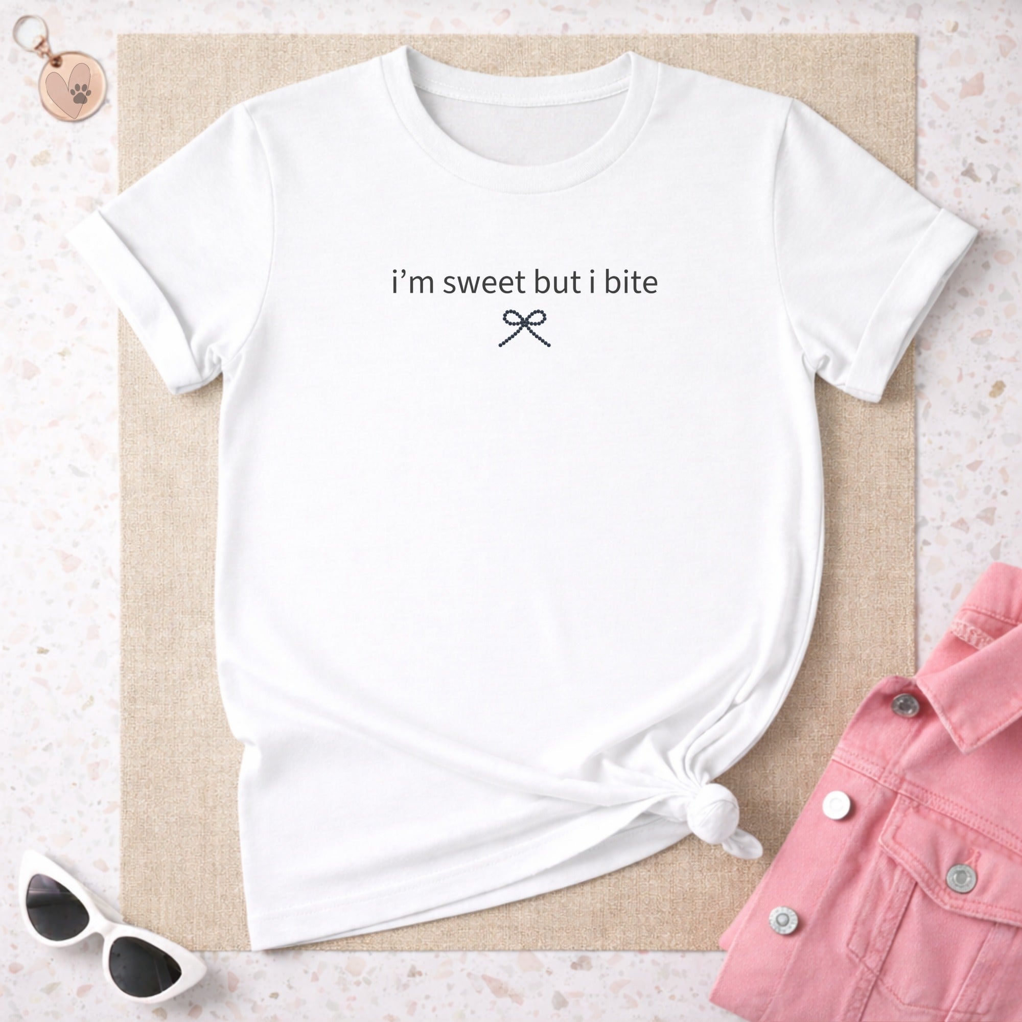 I'm Sweet But I Bite Graphic Tee Shirt