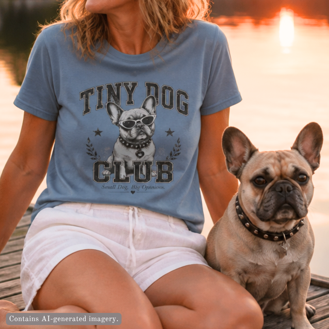 French Bulldog - Tiny Dog Club T-Shirt