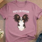 PAPILLON PERSON Pink Papillon dog design product type