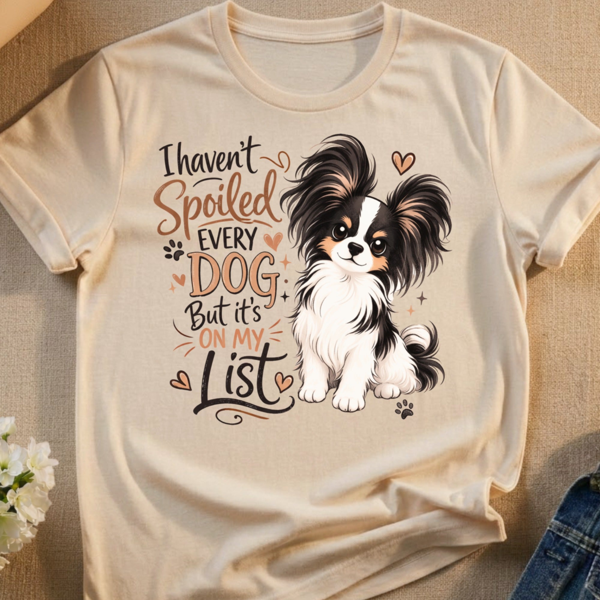 Spoiled Dog But it's ON MY List Papillon design product type