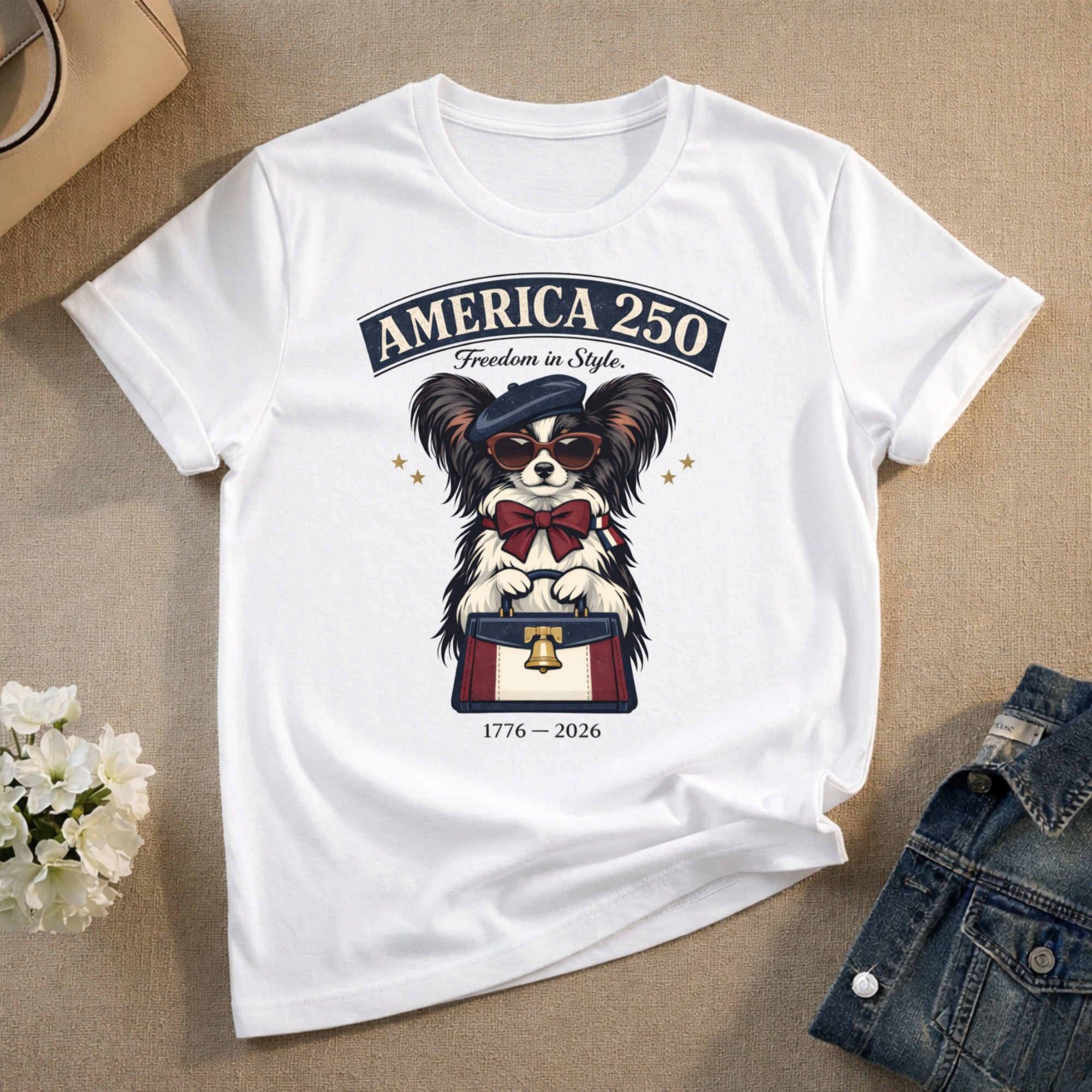 America 250 Freedom In Style 1776-2026 Graphic T-Shirt