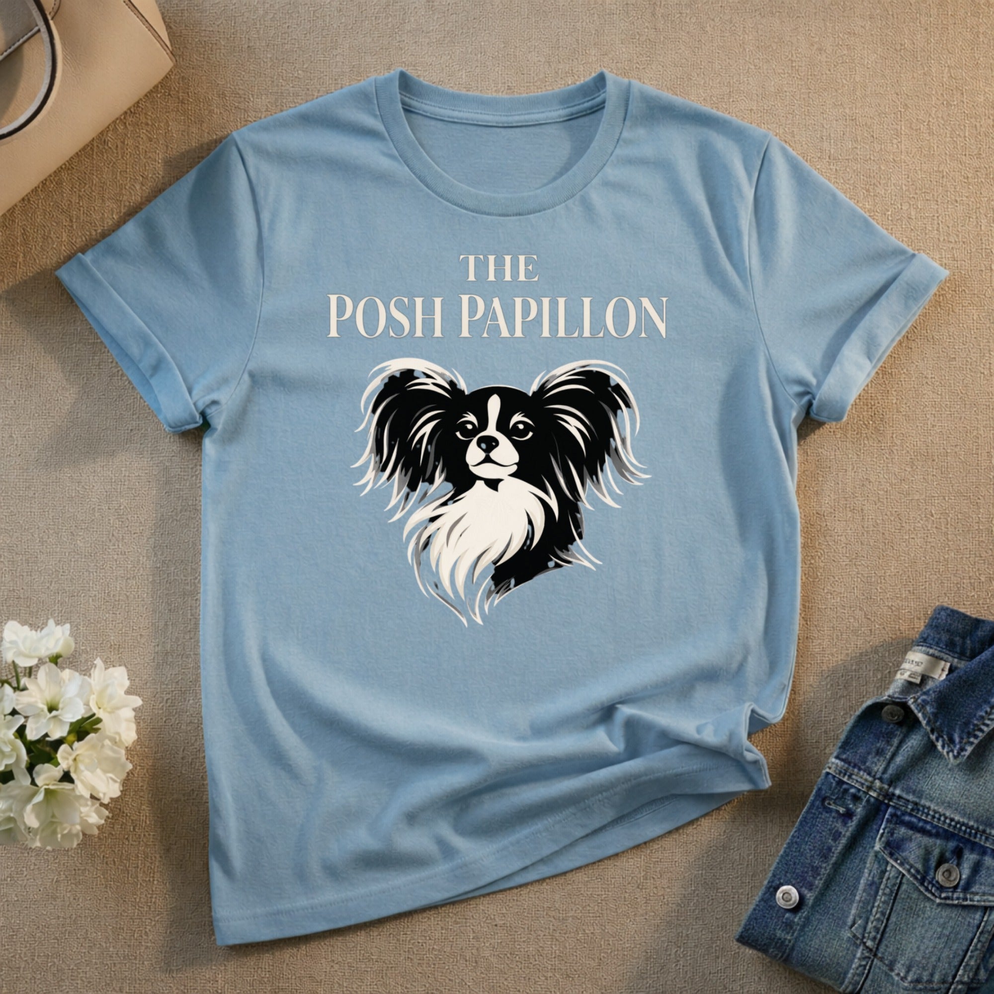 The Posh Papillon Dog Graphic Tee for Pet Lovers