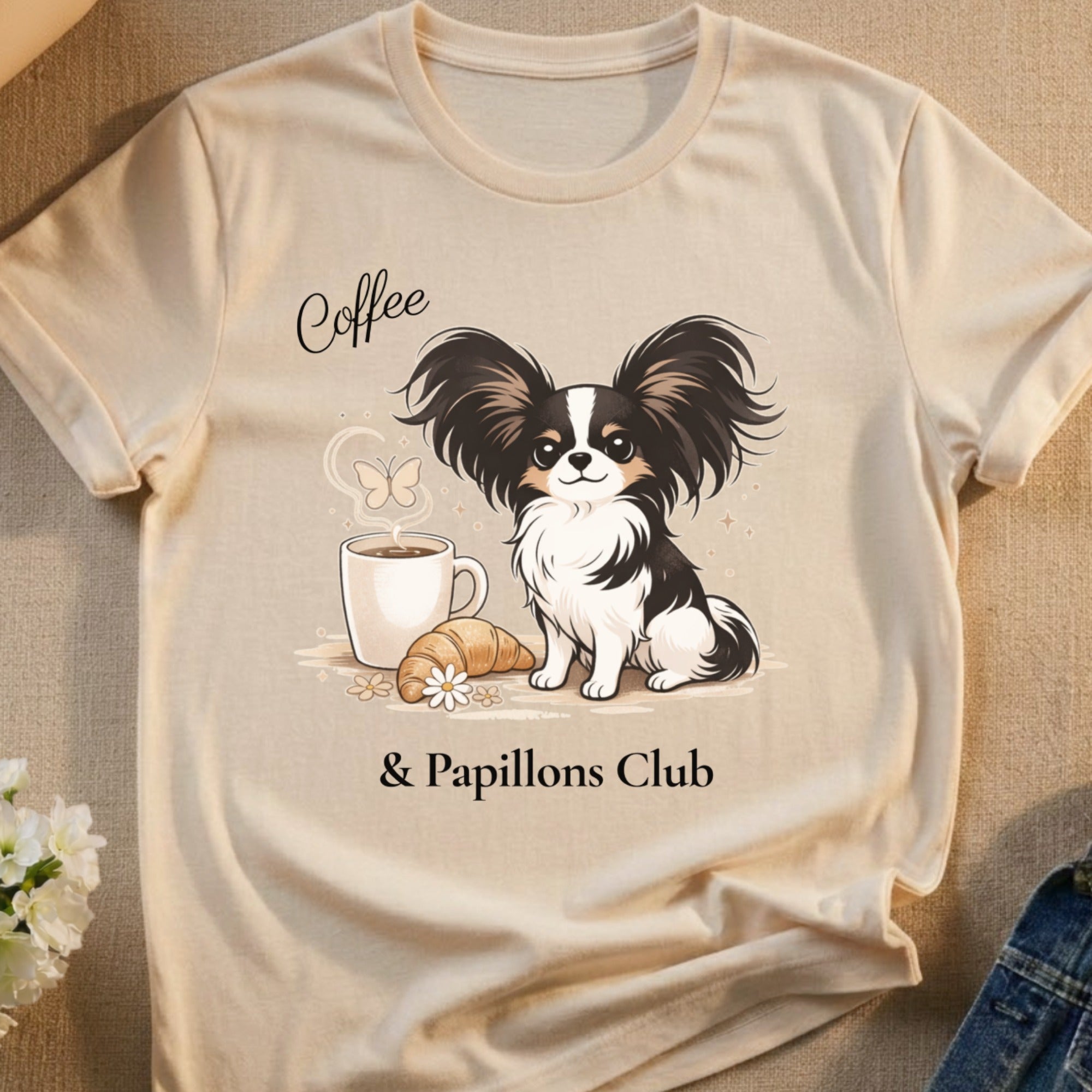 Coffee & Papillons Club Cute Dog Croissant Beverage product type