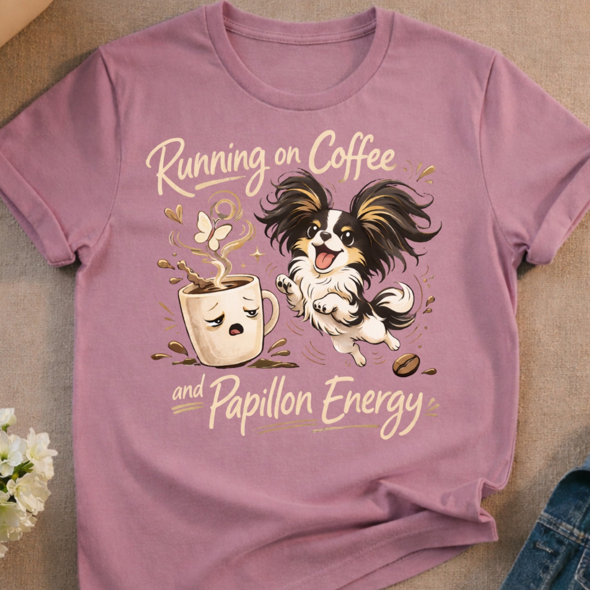 Running on Coffee and Papillon Energy graphic product type