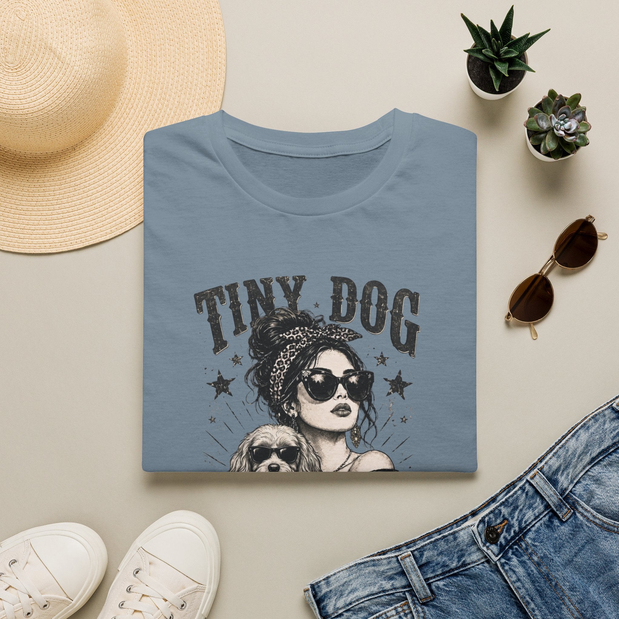 Cavapoo - Tiny Dog Mafia T-Shirt (Cavalier King Charles Spaniel & Poodle)
