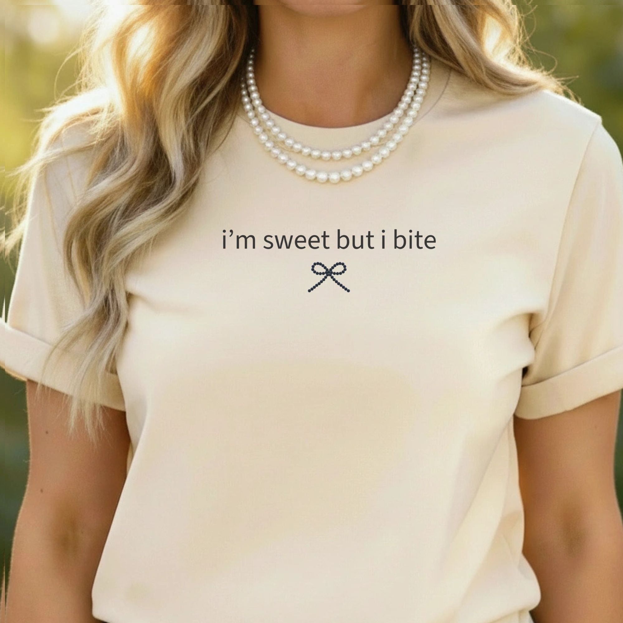 I'm Sweet But I Bite Graphic Tee for Women
