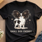 Adorable Papillon Puppy Small Dog Energy Black product type
