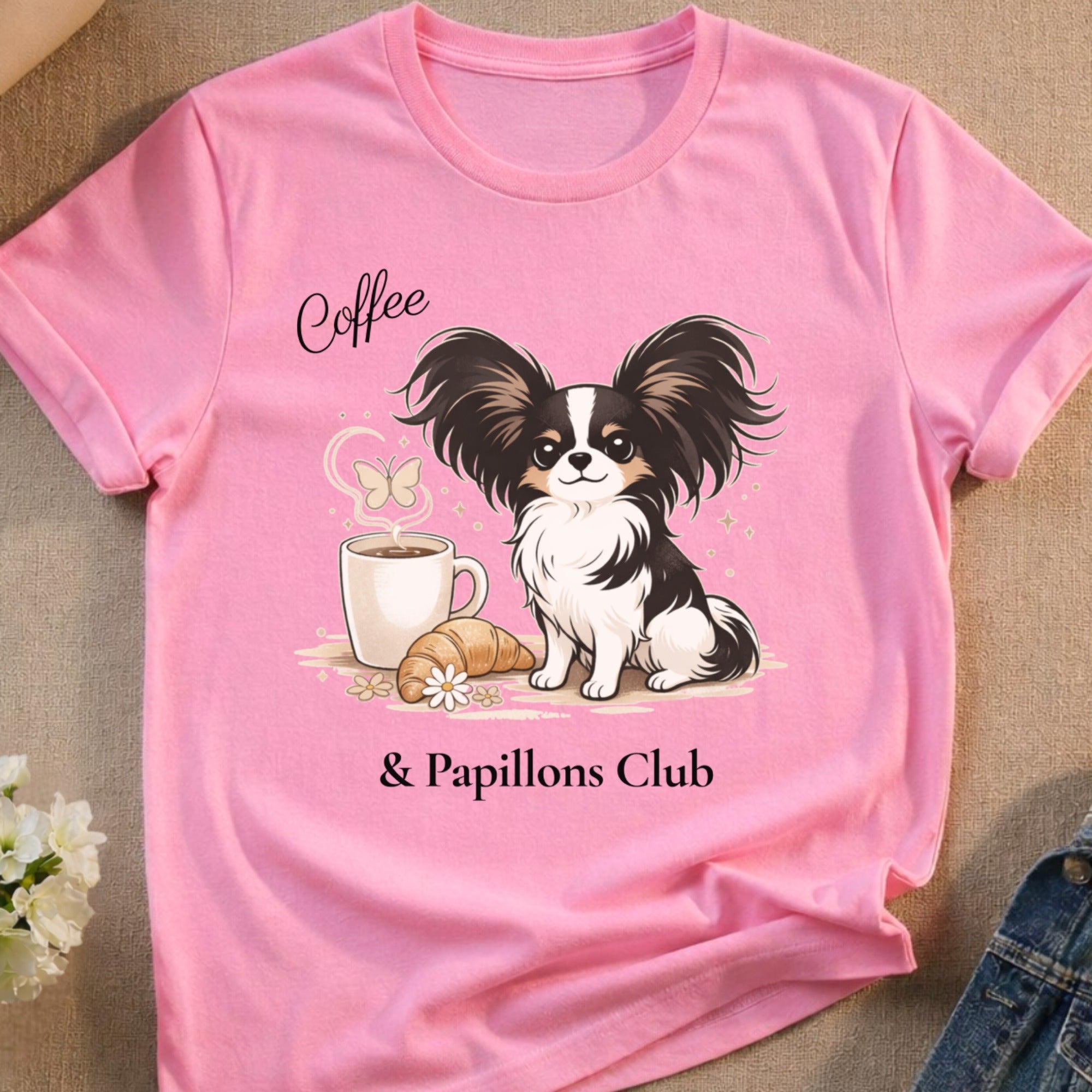 Coffee & Papillons Club Cute Dog Design product type