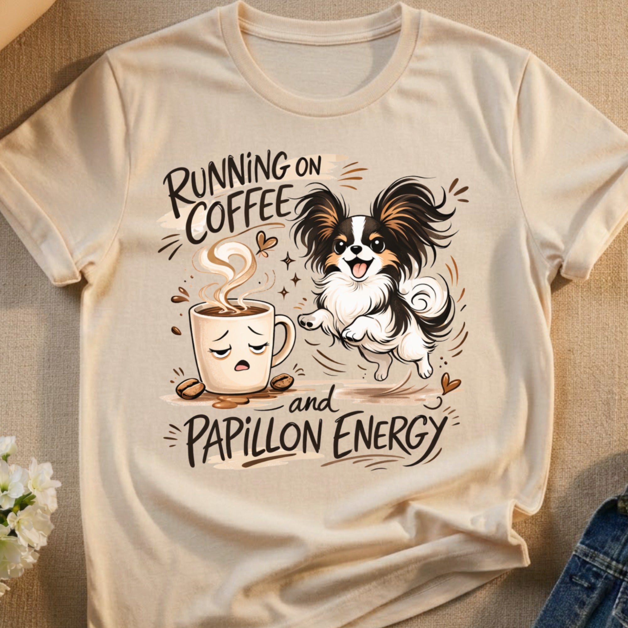 Running On Coffee and Papillon Energy Dog Lovers product type