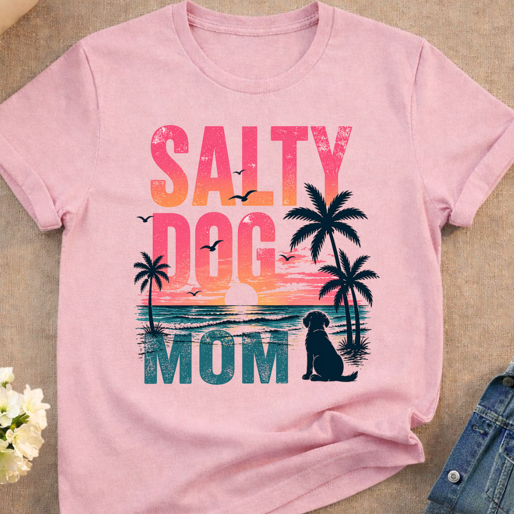 Salty Dog Mom T-Shirt (Comfort Colors)