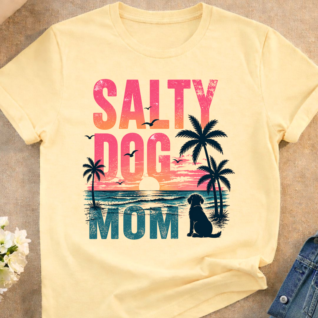Salty Dog Mom T-Shirt (Comfort Colors)