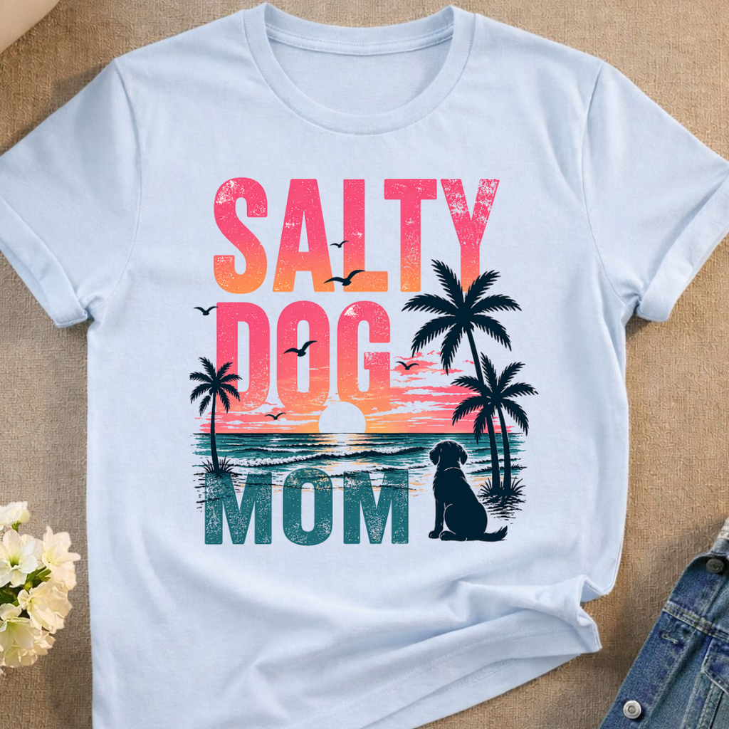 Salty Dog Mom T-Shirt (Comfort Colors)
