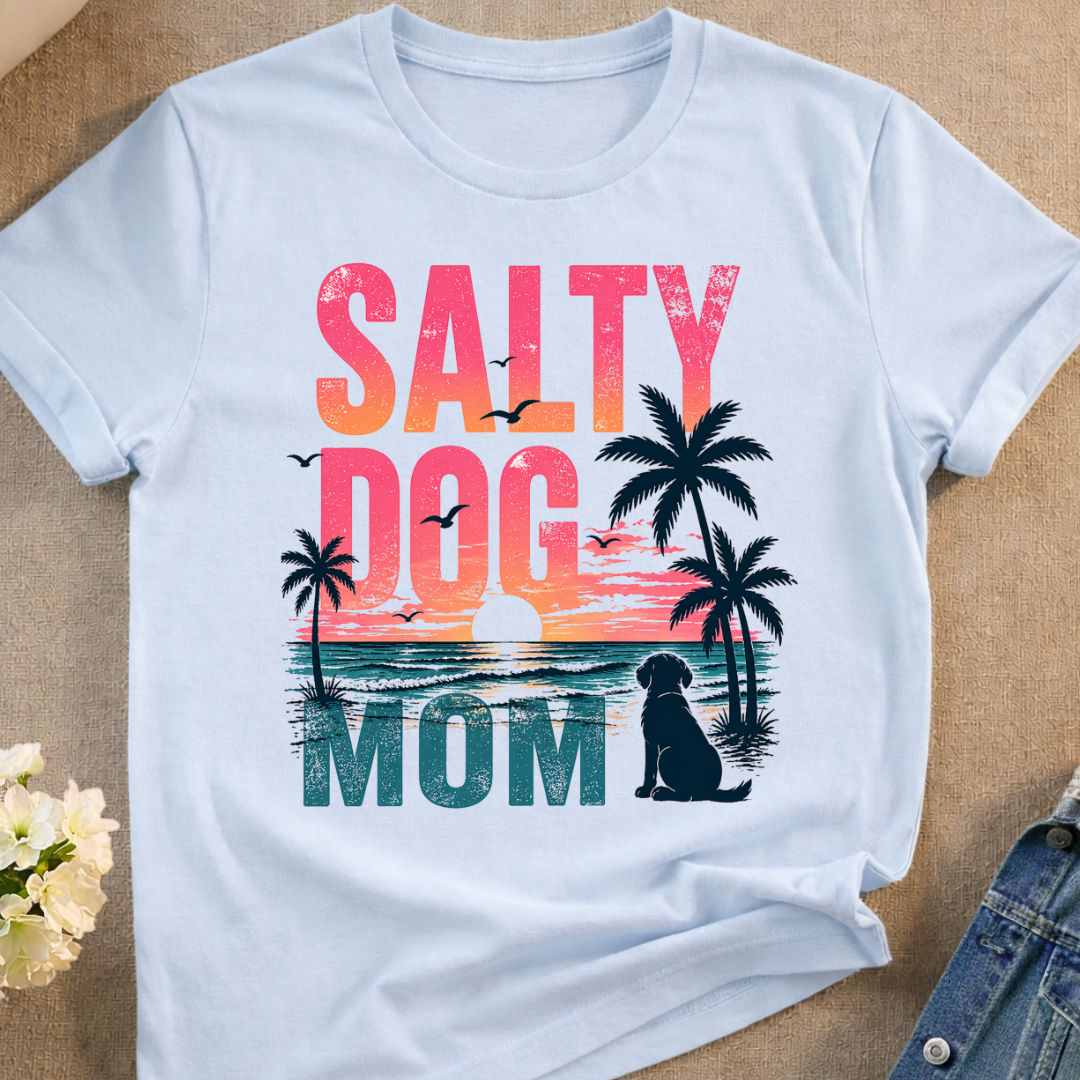 Salty Dog Mom T-Shirt (Comfort Colors)