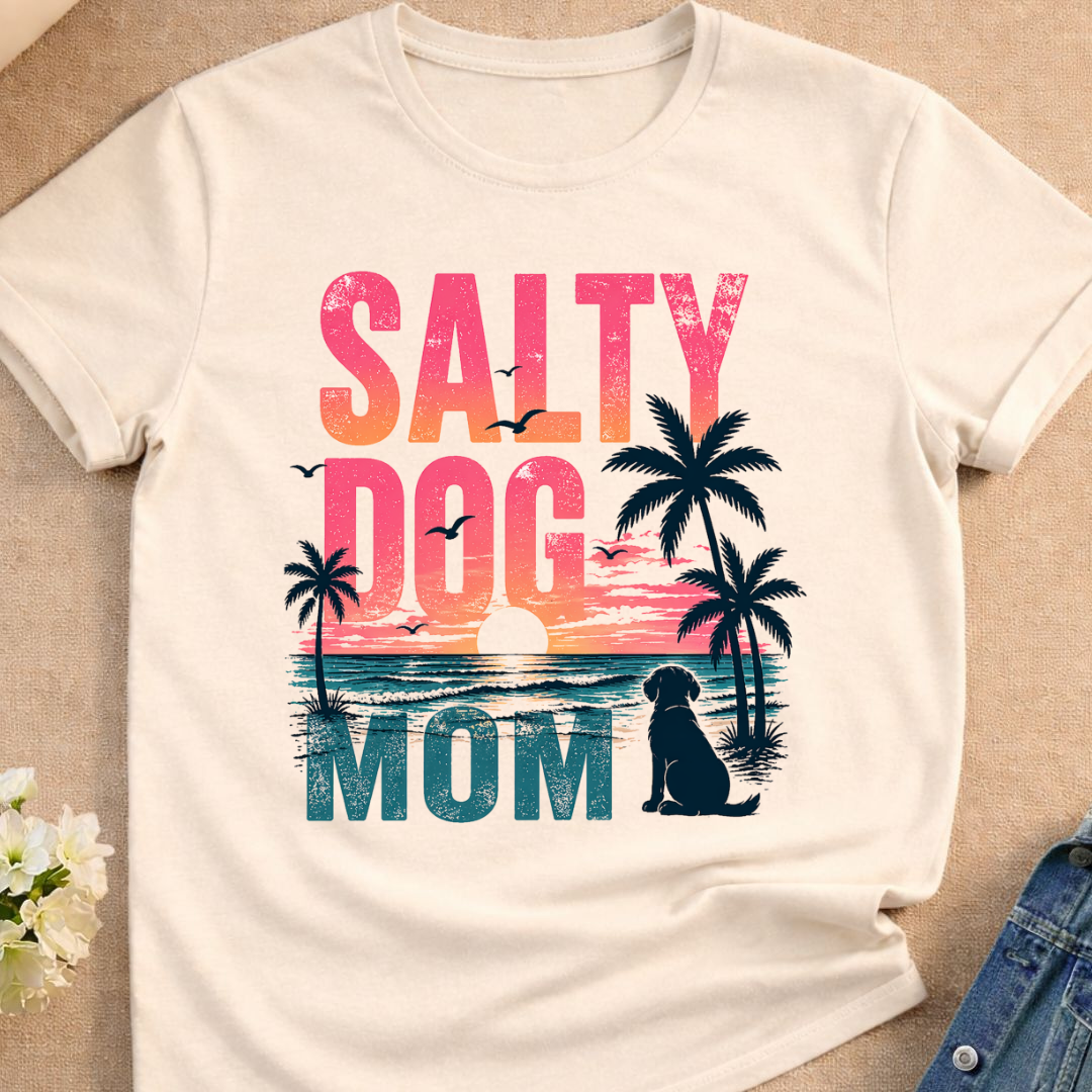 Salty Dog Mom T-Shirt (Comfort Colors)