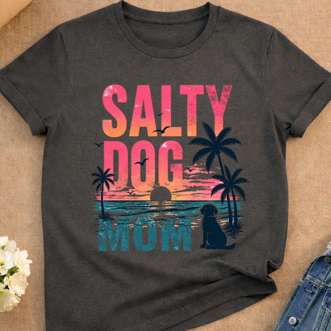 Salty Dog Mom T-Shirt (Comfort Colors)