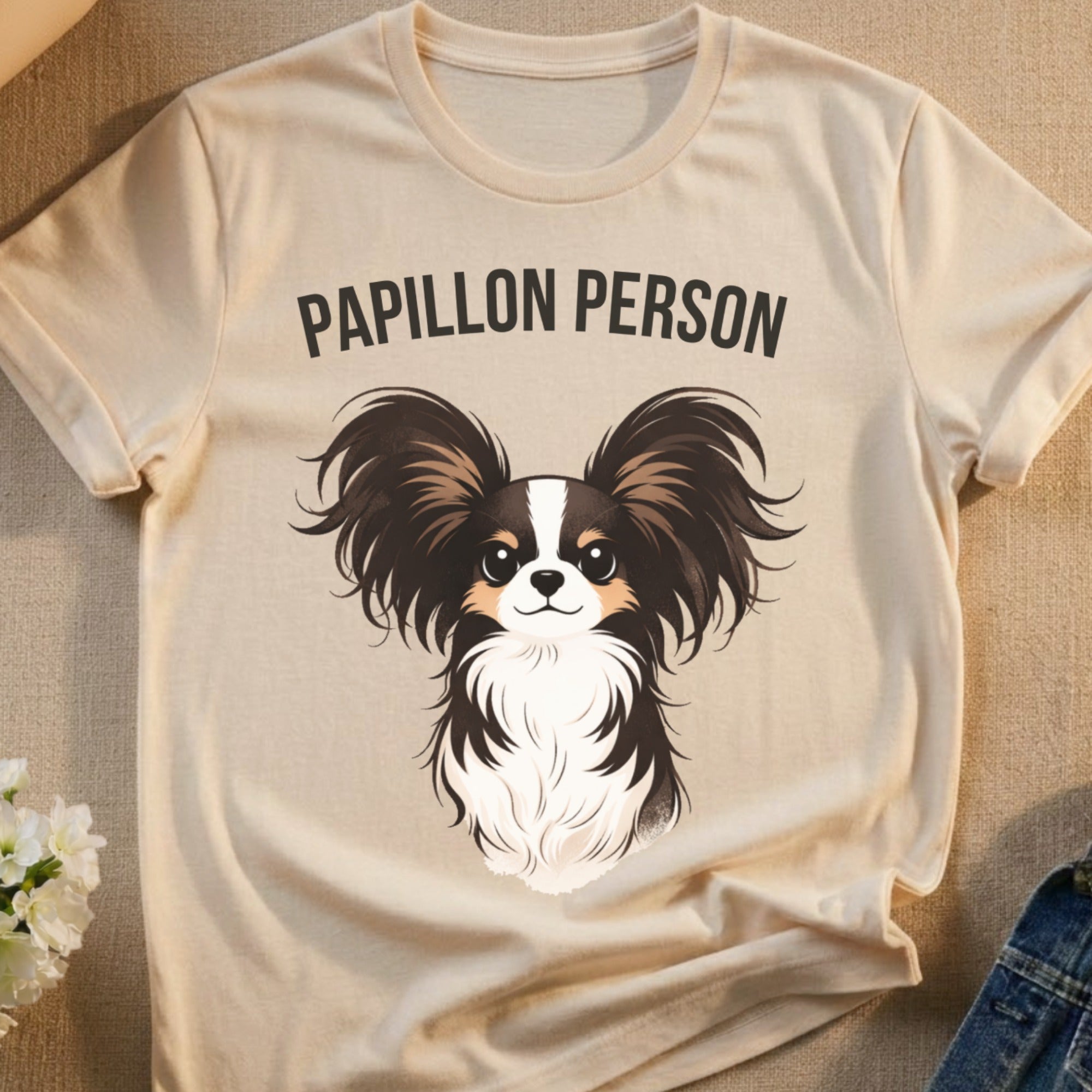 Papillon Person Papillon Dog Graphic T-Shirt product type