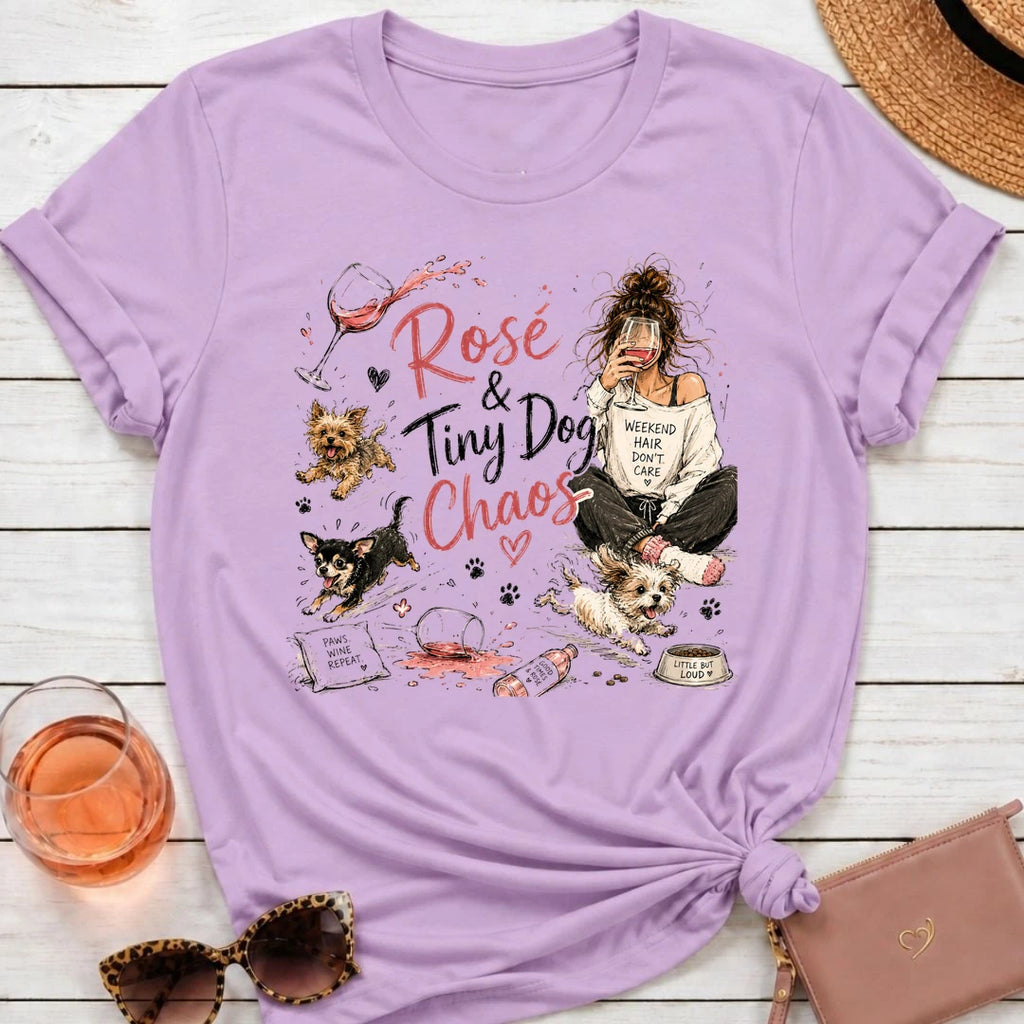 Rosé & Tiny Dog Chaos T-Shirt