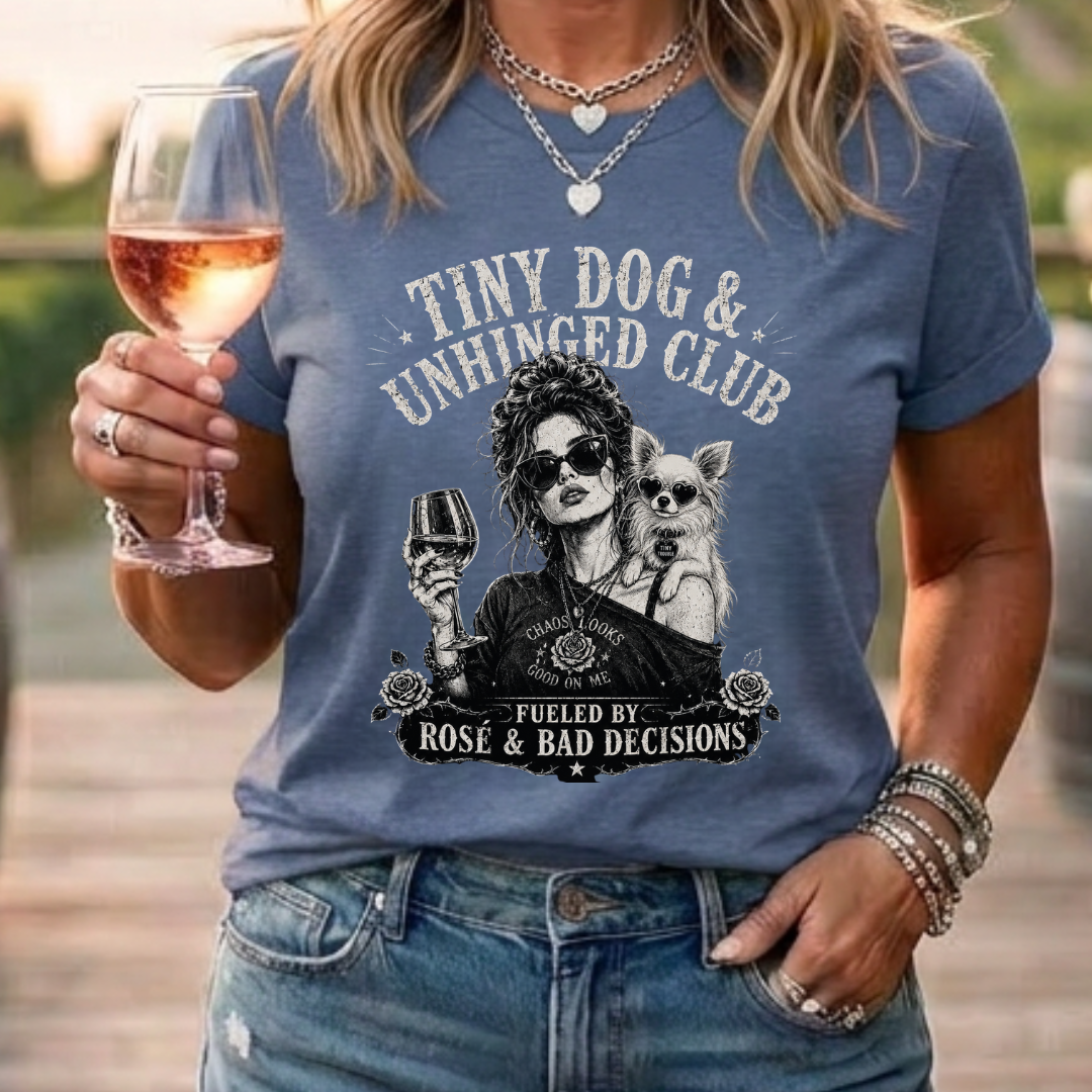 Long Hair Chihuahua - Tiny & Unhinged Club T-Shirt