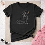 Cute Papillon Dog Butterfly Design Graphic T-shirt