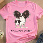 Pink Cute Papillon dog Small Dog Energy design product type
