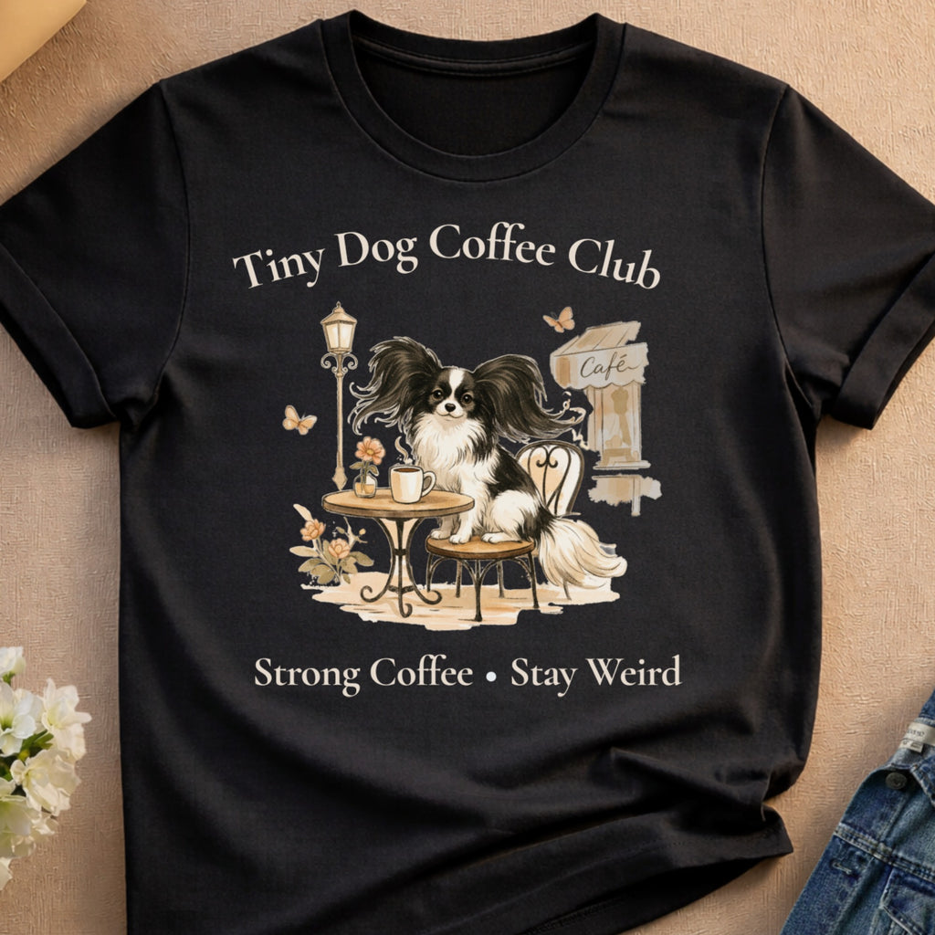 Papillon Dog Cafe Scene Tiny Dog Coffee Club product type