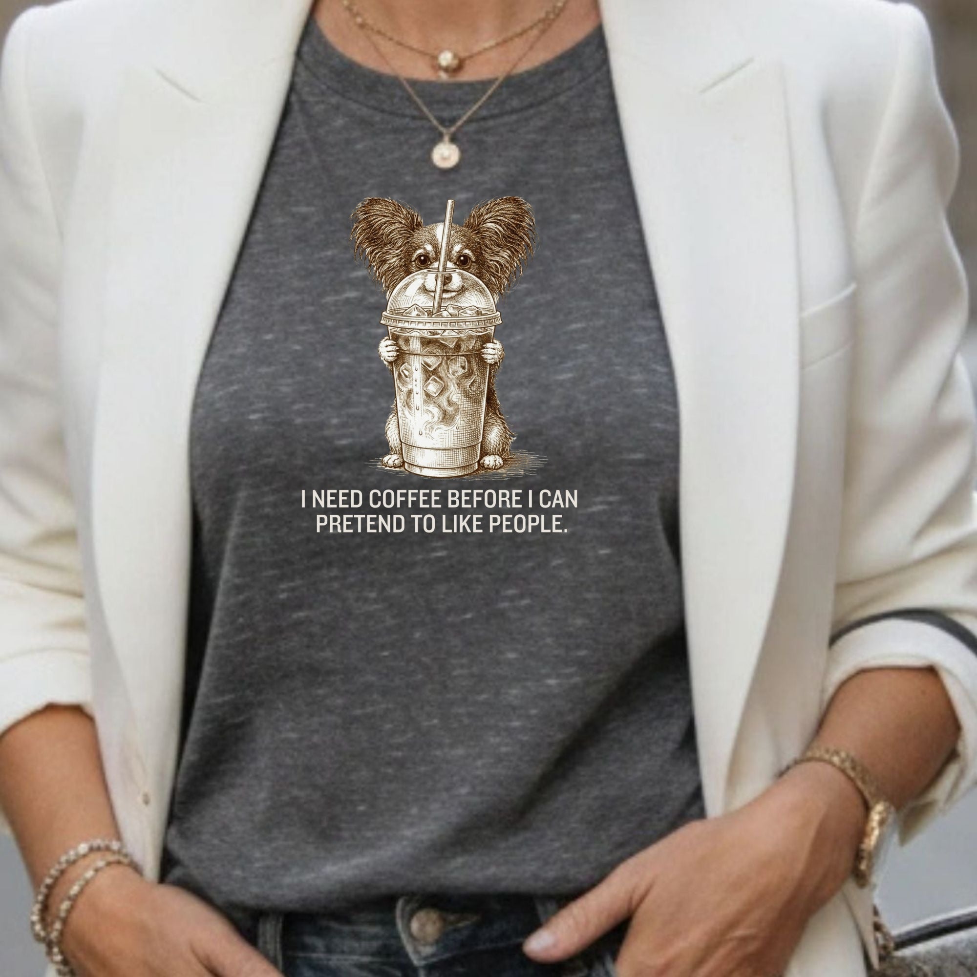 I Need Coffee Before I Pretend To Like People T-shirt