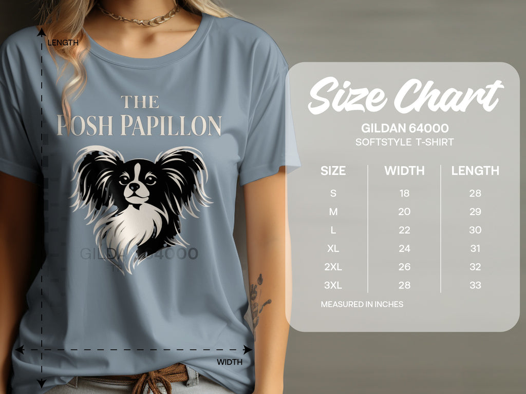 The Posh Papillon Gildan 64000 Softstyle T-Shirt