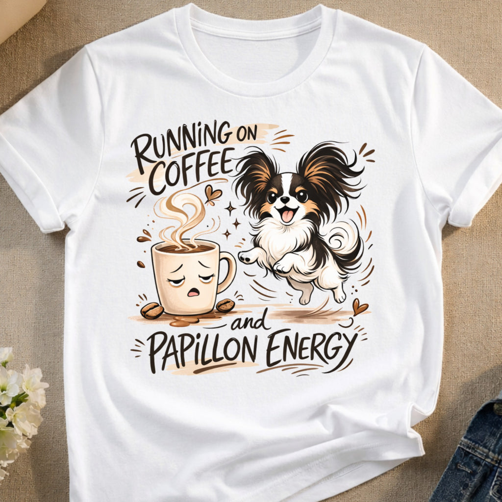 RUNNING ON COFFEE and PAPILLON ENERGY fun design product type