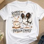 RUNNING ON COFFEE and PAPILLON ENERGY fun design product type
